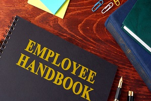 employee handbook or manual in a office