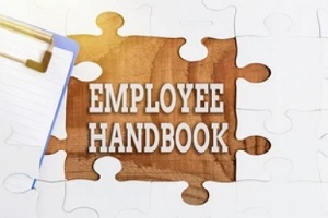 employee handbook making concept