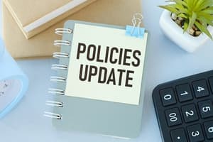 Workplace Policies Update