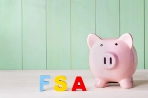 fsa letters with piggy bank